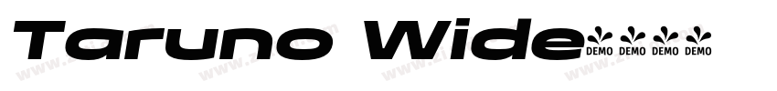 Taruno Wide字体转换